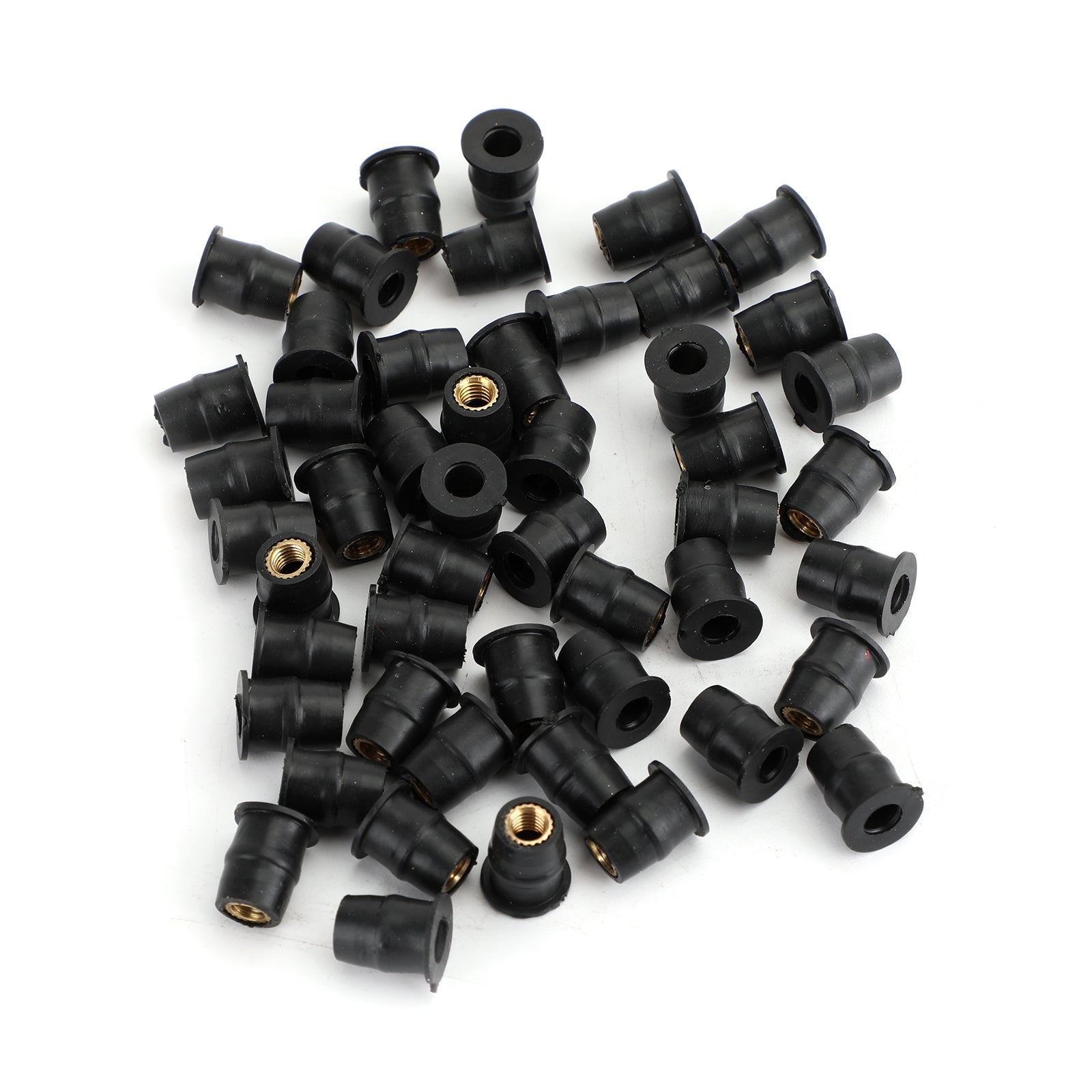 50 Quantity 10-32 M5 Rubber Well Nut Windscreen & Fairing 3/8 Wellnuts - 5mm