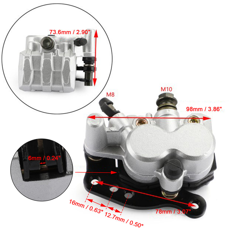 L&amp;R フロントブレーキキャリパーセット 59300-27C20 スズキ RM250 RM125 RMX250 DR350SE 汎用