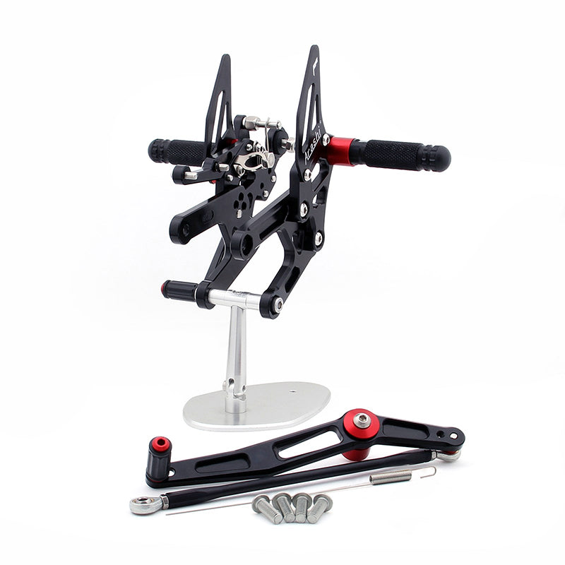 リアセット リアセット フットペグ 調整可能 ヤマハ YZF 600 R6 2006-2011 汎用