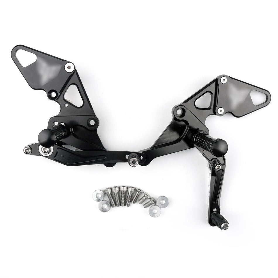 アルミ製リアセット フットペグ フットレスト ヤマハ MT07 MT-07 FZ07 2014-2020 汎用