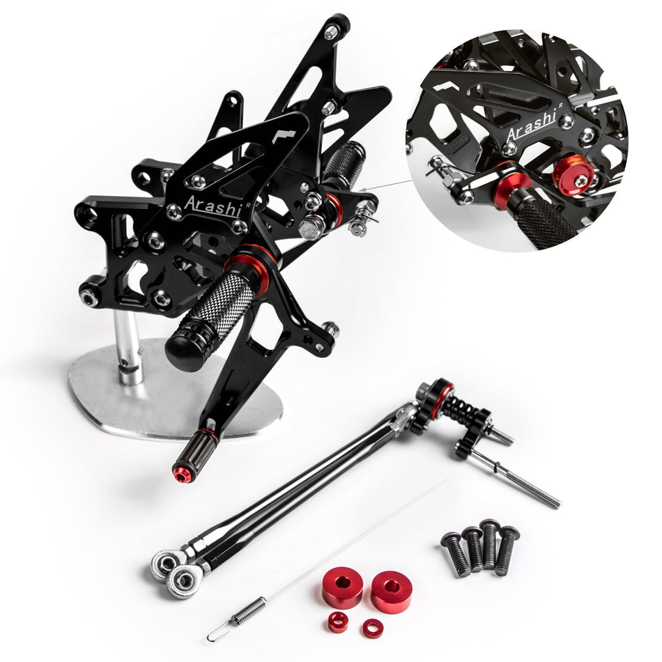 リアセット フットレスト ペグ ペダル ホンダ CBR600RR CBR 600 RR ABS 2009-2015 汎用