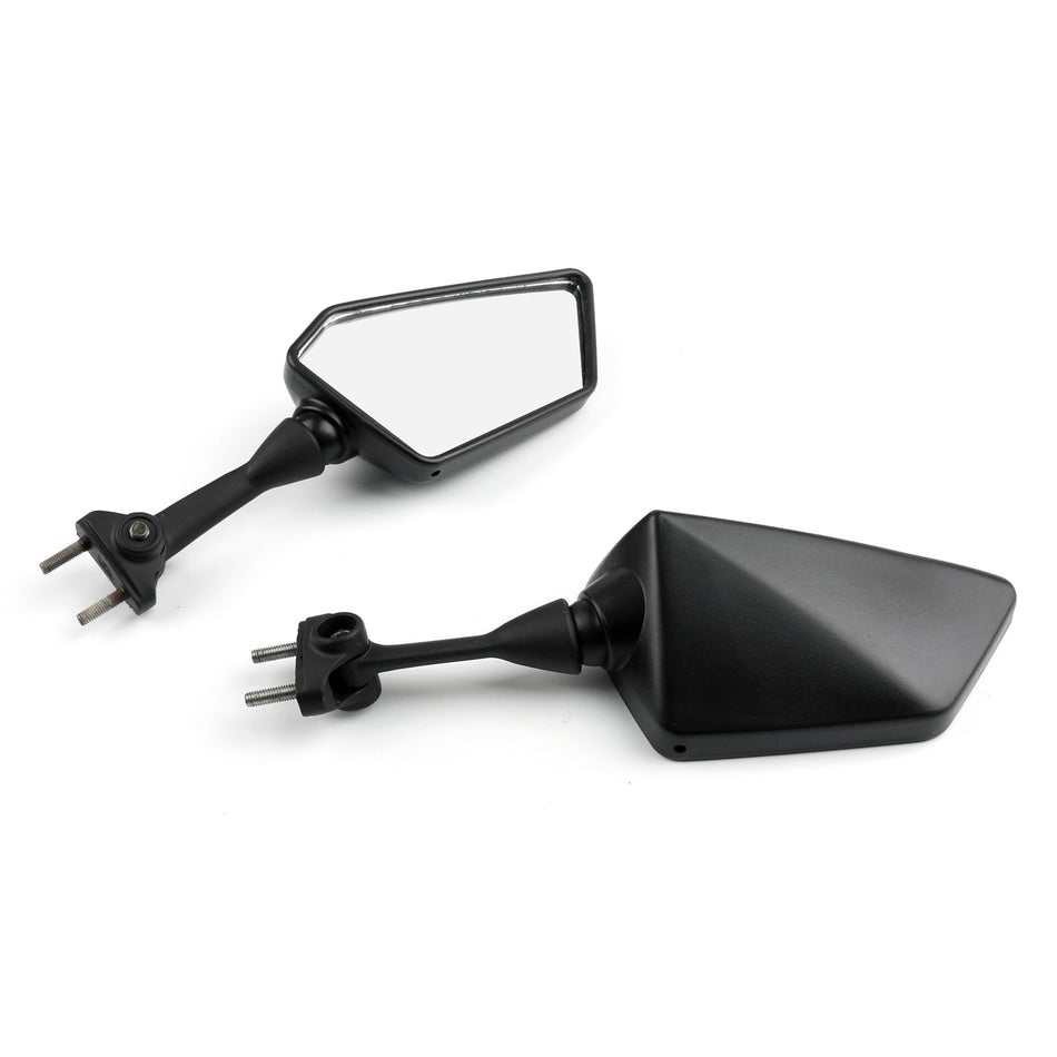 Black Left Right Rear View Mirrors For KAWASAKI NINJA 250R EX250 2008-2013