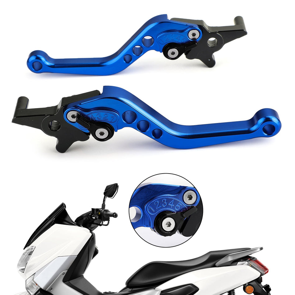 左&amp;右オートバイアルミブレーキクラッチレバー NMAX 125/155 2015-2018 汎用