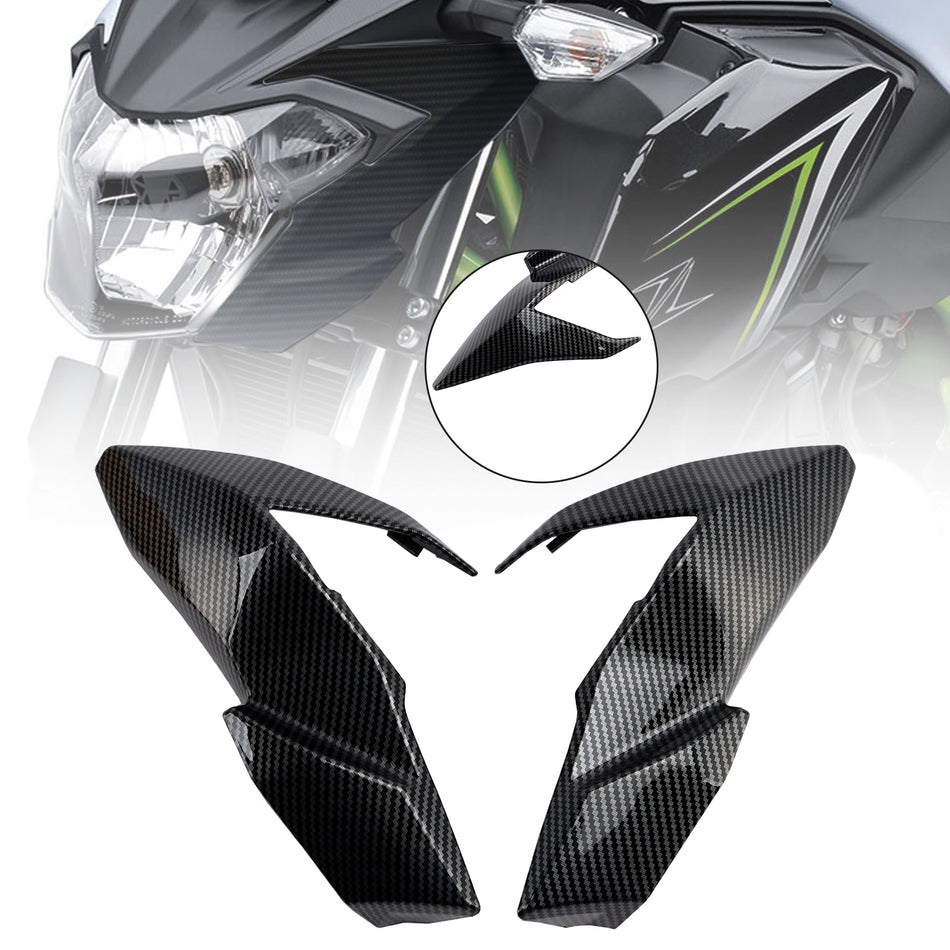 ABS フロントサイドヘッドライトパネルカバーフェアリングカウル カワサキ Z650 2017-2019用