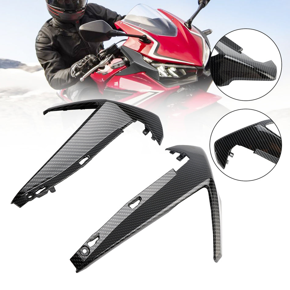 ホンダ CBR500R 2019-2021 フロントノーズカバー ヘッドライトパネル フェアリング カーボン 汎用