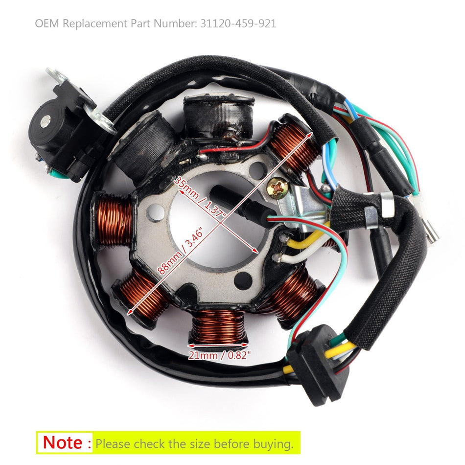 発電機ステーター 12V 8極 ホンダ CT110 ポスティバイク 91-13 31120-459-921 汎用