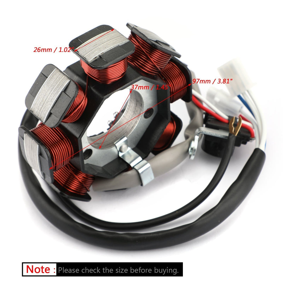 2007-2008 ヤマハ XT125R マグネトジェネレーターエンジンステーターコイル 3D9-H1410-00 3D9-H1410-01 汎用
