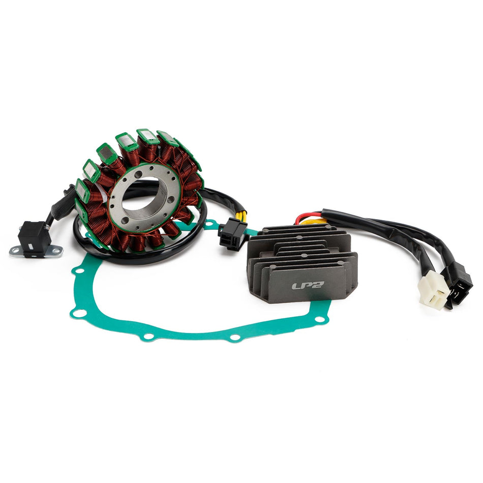 マグネトコイルステーター + 電圧レギュレーター + ガスケットアセンブリ スズキ SV 400 650 SV650S 1999-2002 に適合