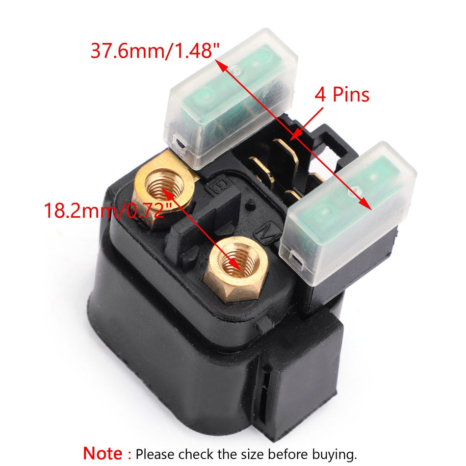 スターターリレーソレノイドスイッチ ヤマハ YXR 660 Rhino 2004 2005 2006 2008 2007 汎用