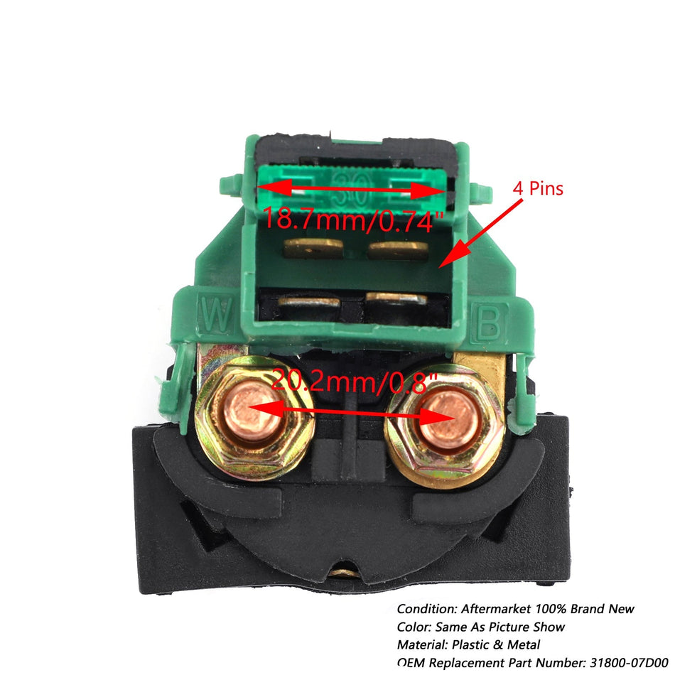 スターターソレノイドリレー KAWASAKI BAYOU 220 KLF220 1988-2002 ATV NEW 2000 01 汎用