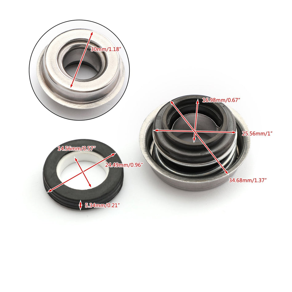 ウォーターポンプシール メカニカル ホンダ CR80R 1983 CR125R 1981-83 CR250R 1981-84 汎用