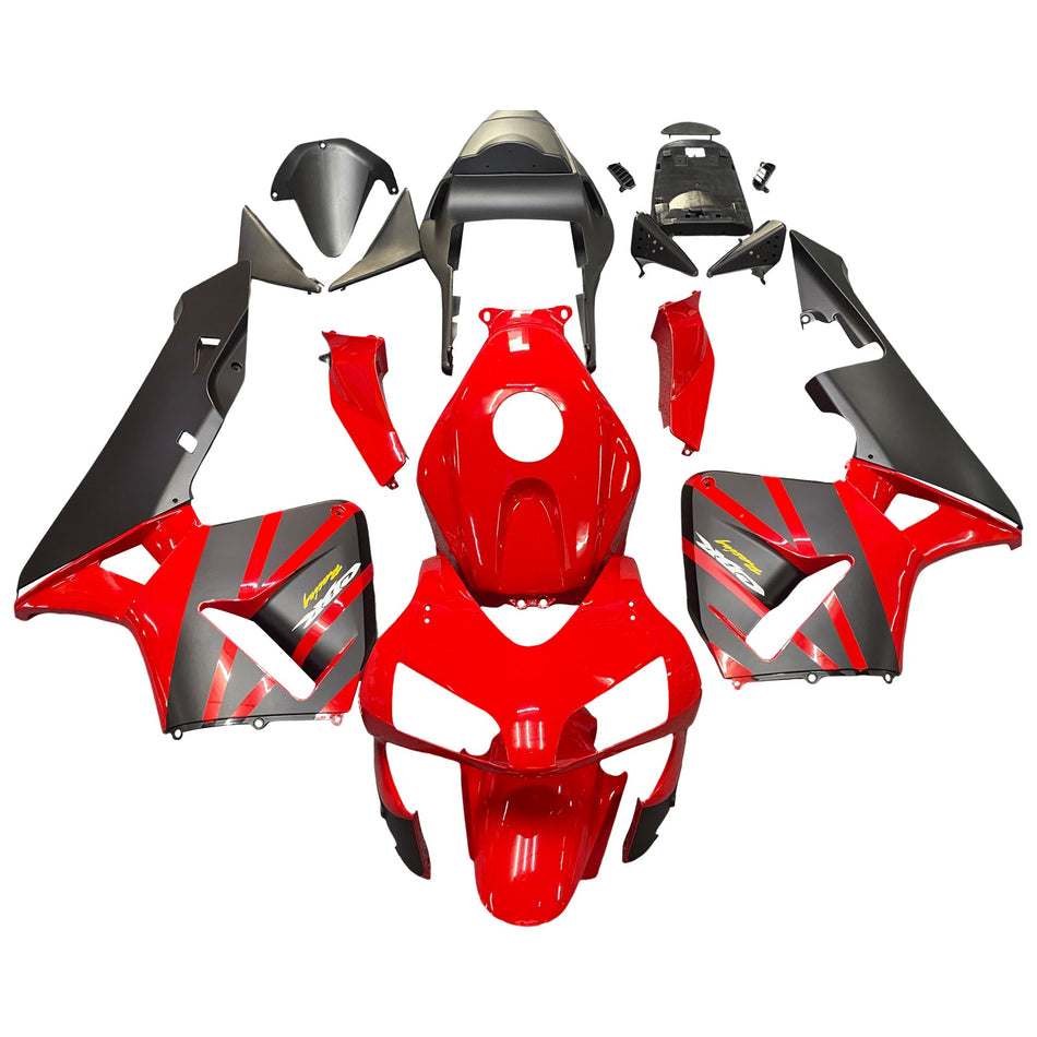 2003-2004 ホンダ CBR600RR Amotopart フェアリング ブラック&amp;レッド キット