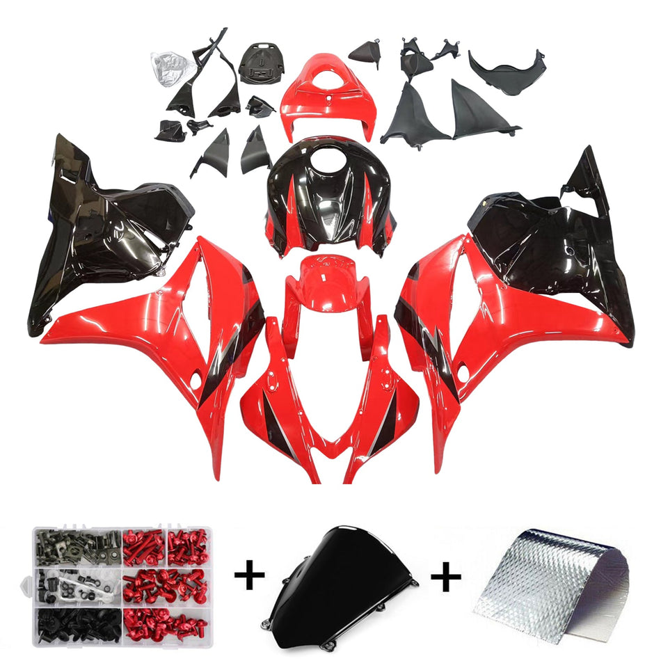 2009-2012 ホンダ CBR600RR レッド&amp;ブラック フェアリング キット