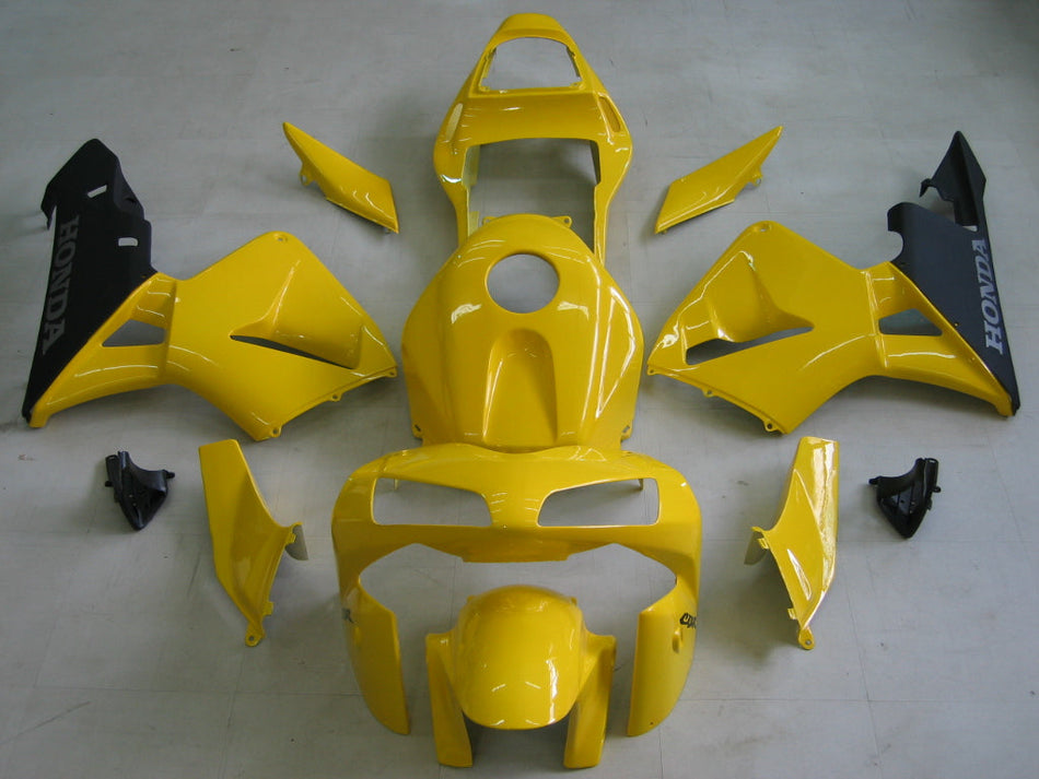 2003-2004 CBR600RR ボディワークフェアリング イエロー ABS 射出成形プラスチックセット ジェネリック