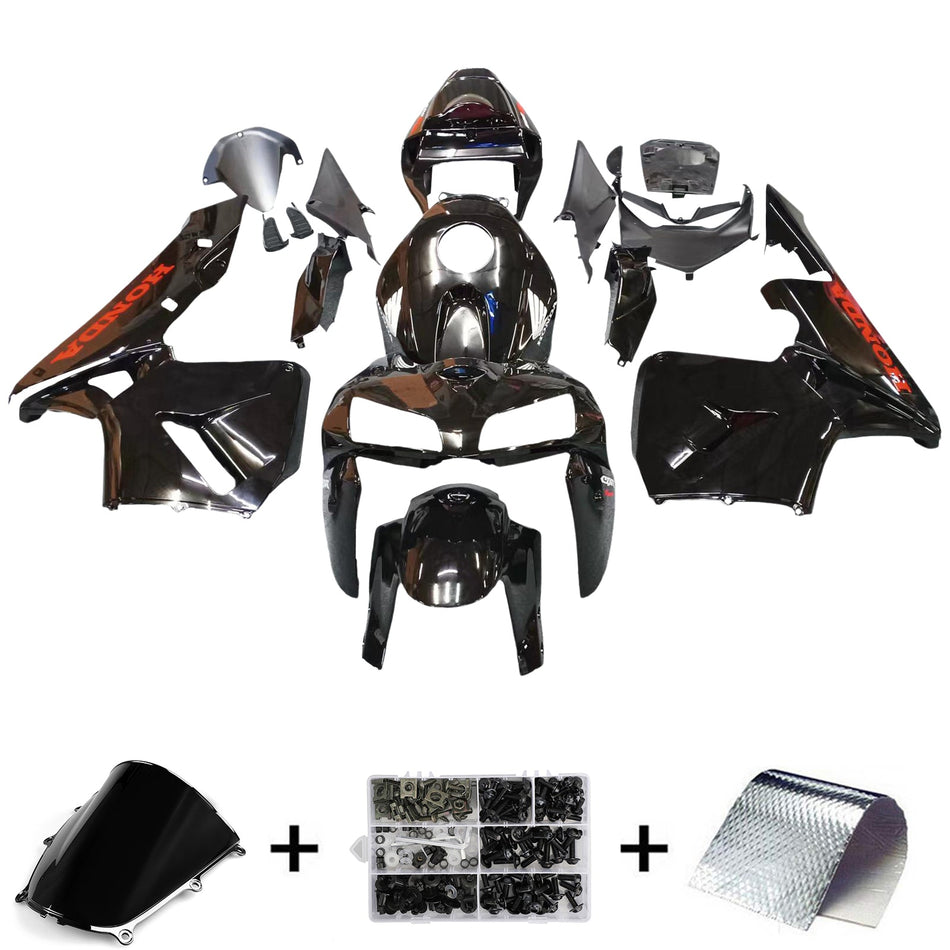 2005-2006 CBR600RR ボディワークフェアリング ブラック ABS 射出成形プラスチックセット ジェネリック