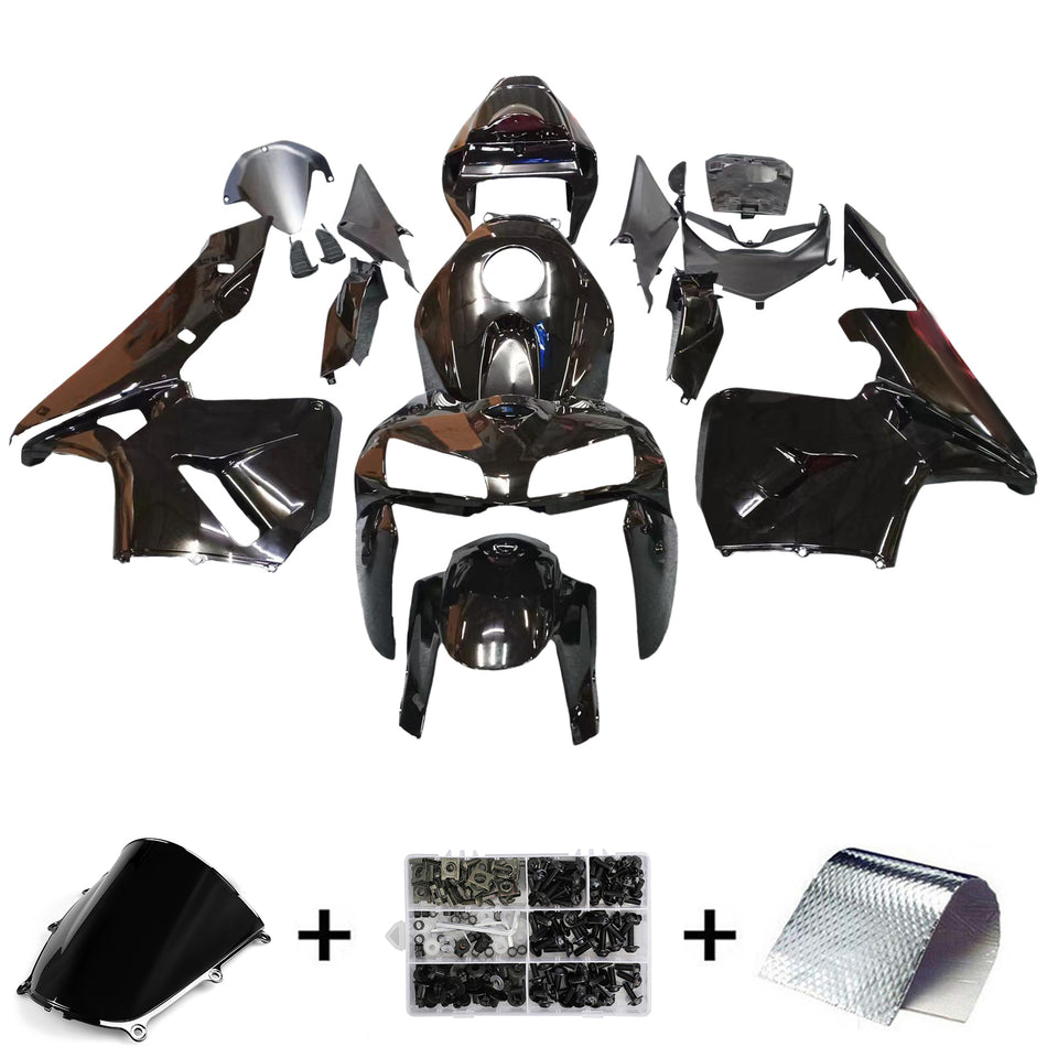 2005-2006 CBR600RR ボディワークフェアリング ブラック ABS 射出成形プラスチックセット ジェネリック