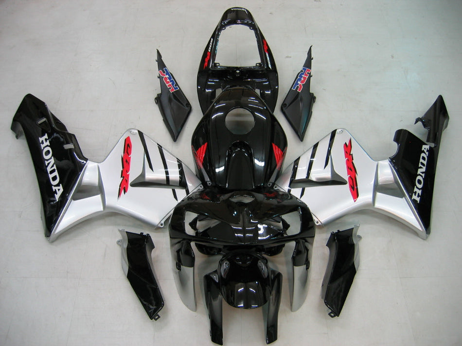 2005-2006 CBR600RR ボディワークフェアリング ブラック ABS 射出成形プラスチックセット ジェネリック
