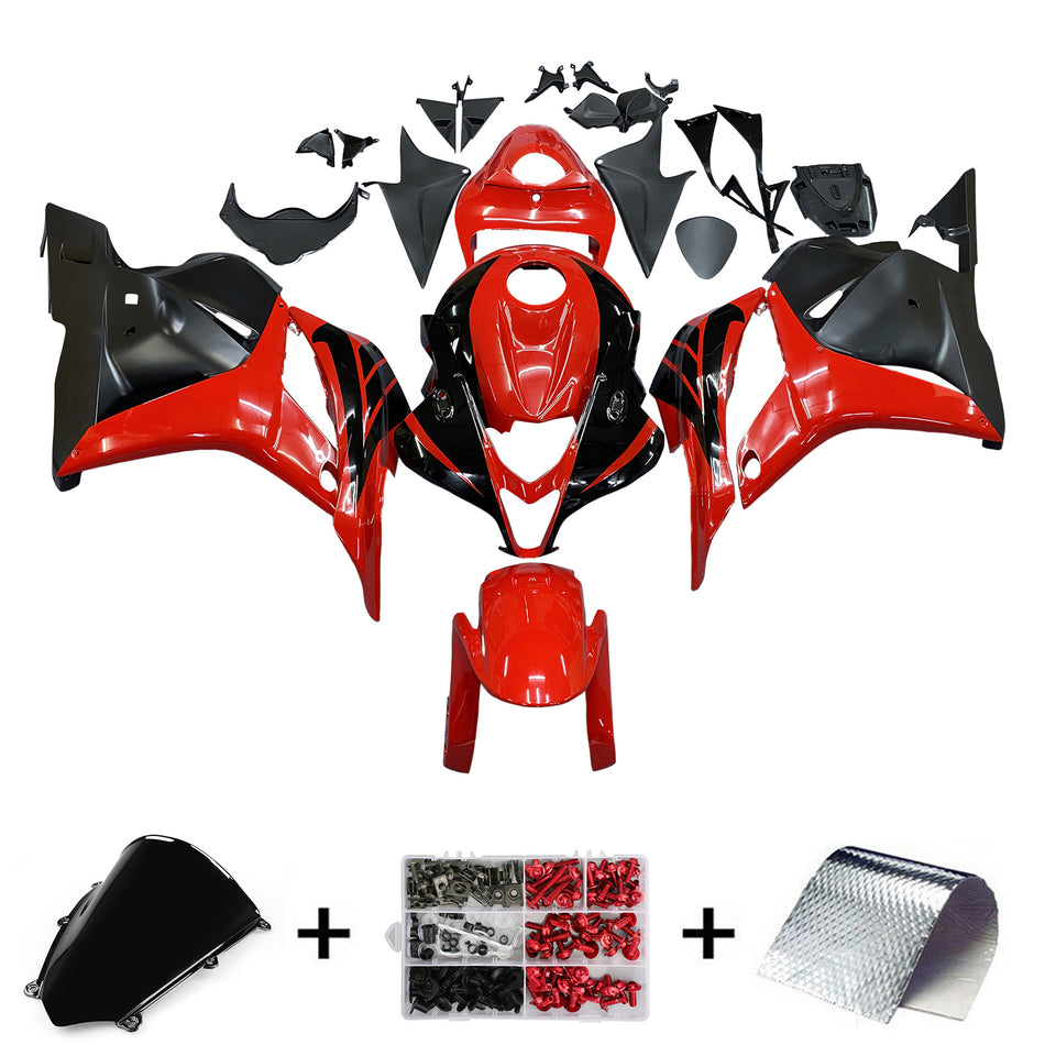 2009-2012 ホンダ CBR 600 RR レッド &amp; ブラック CBR レーシングフェアリング ジェネリック