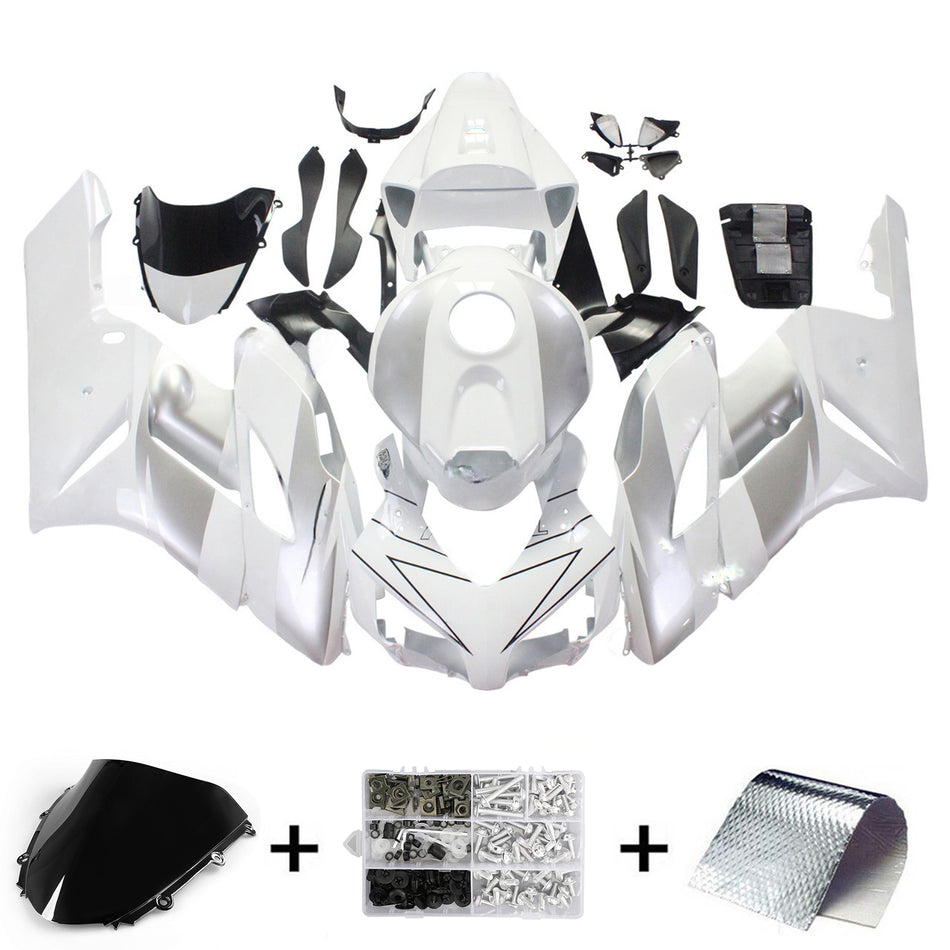 2004-2005 ホンダ CBR 1000 RR Amotopart フェアリング ホワイト シルバー レプソル レーシング カスタム フェアリング