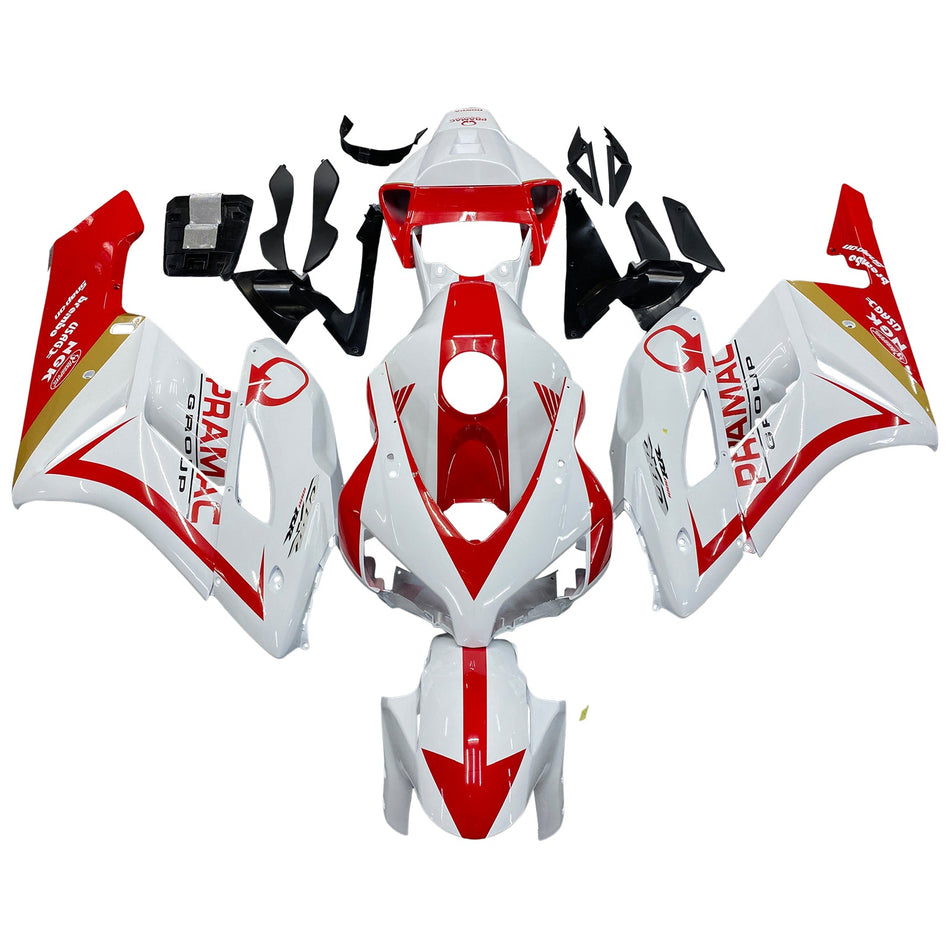 2004-2005 ホンダ CBR 1000 RR Amotopart フェアリング ホワイト レッド ホンダ レーシング カスタム フェアリング