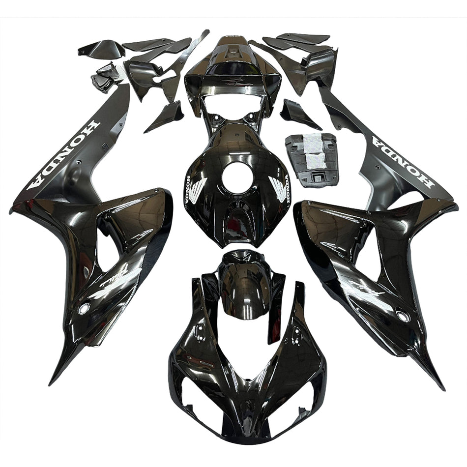 2006-2007 CBR1000RR ボディワークフェアリング ブラック ABS 射出成形プラスチックセット ジェネリック