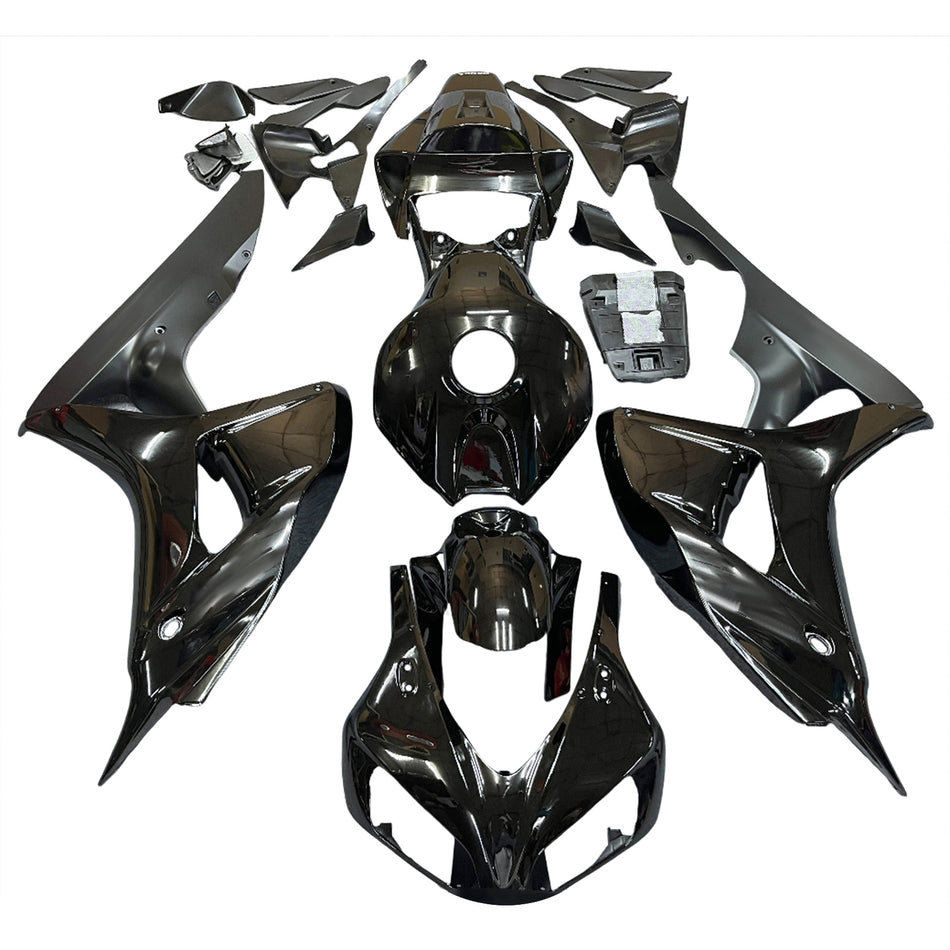 2006-2007 CBR1000RR ボディワークフェアリング ブラック ABS 射出成形プラスチックセット ジェネリック