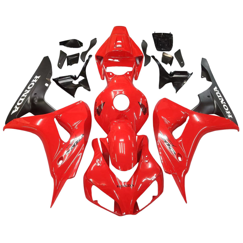 2006-2007 CBR1000RR ボディワークフェアリング レッド ABS 射出成形プラスチックセット ジェネリック