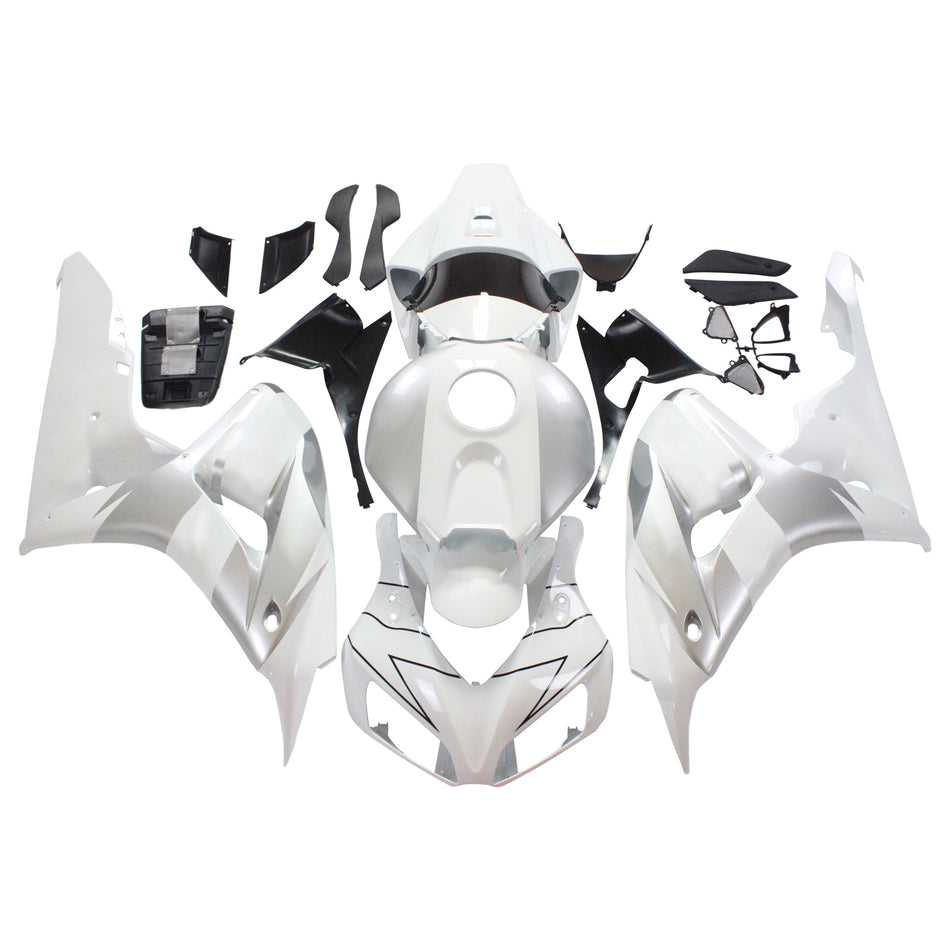 2006-2007 ホンダ CBR 1000 RR ホワイト シルバー レプソル レーシング フェアリング ジェネリック