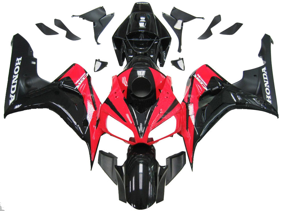 2006-2007 CBR1000RR ボディワークフェアリング レッド ABS 射出成形プラスチックセット ジェネリック