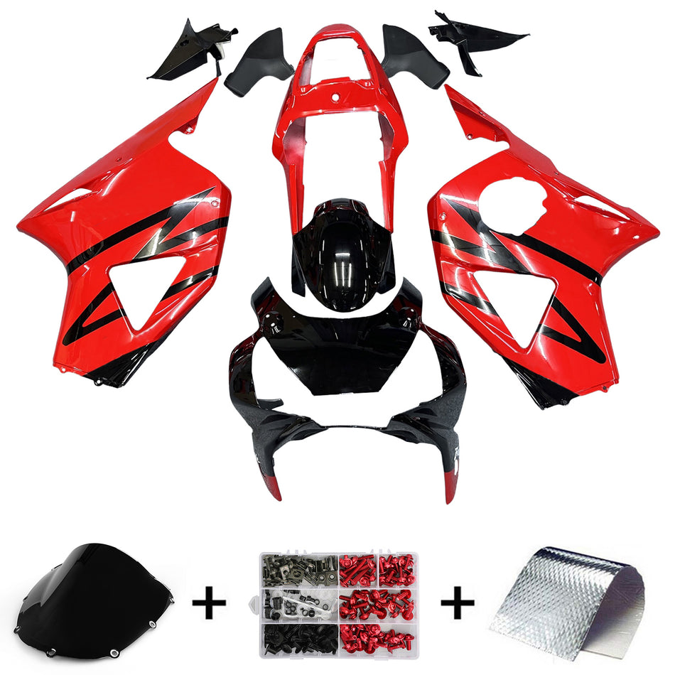 2002-2003 ホンダ CBR 954 RR レッド &amp; ブラック RR レーシングフェアリング ジェネリック