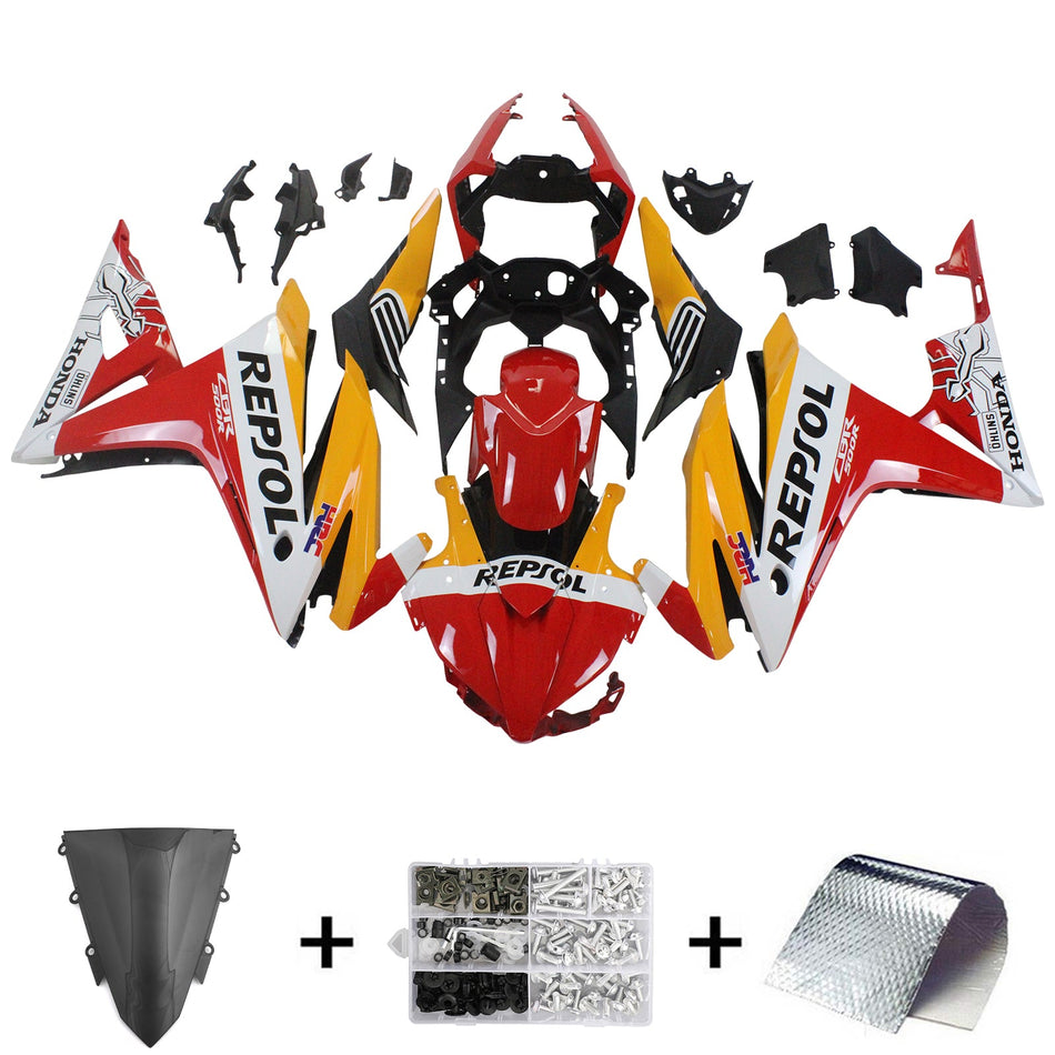 2016-2018 ホンダ CBR500R Amotopart インジェクションフェアリングキット ボディワーク プラスチック ABS #105