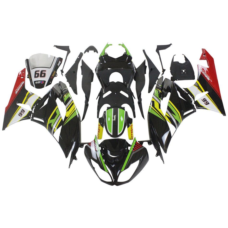 2009-2012 カワサキ ZX6R 636 Amotopart インジェクションフェアリングキット ボディワーク プラスチック ABS #102