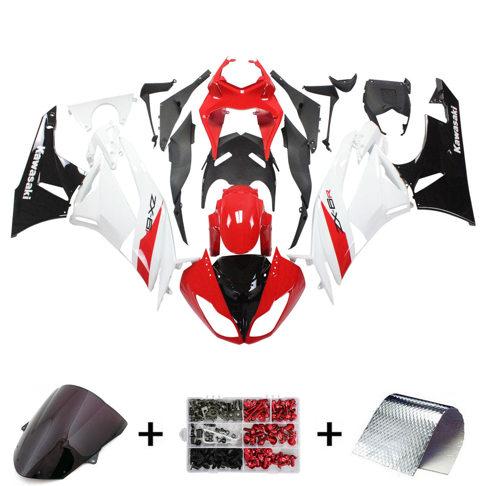 2009-2012 カワサキ ZX6R 636 Amotopart インジェクションフェアリングキット ボディワーク プラスチック ABS #113