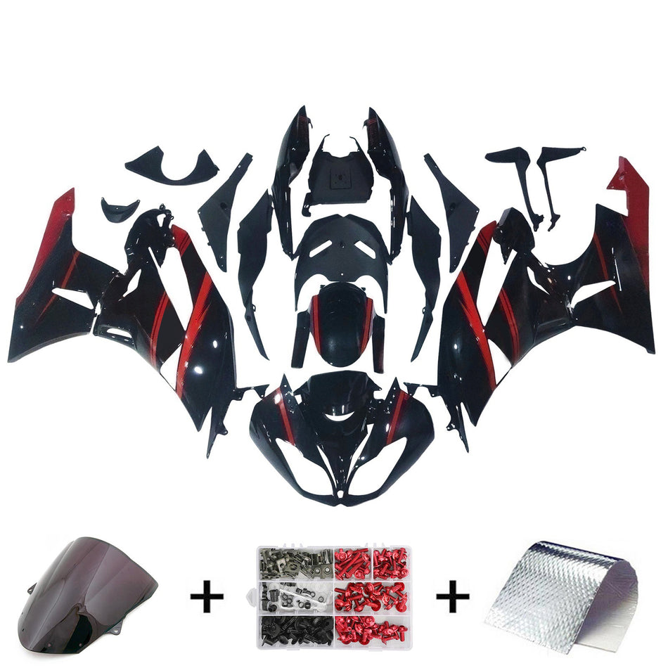 2009-2012 カワサキ ZX6R 636 フェアリングキット ボディワーク プラスチック ABS