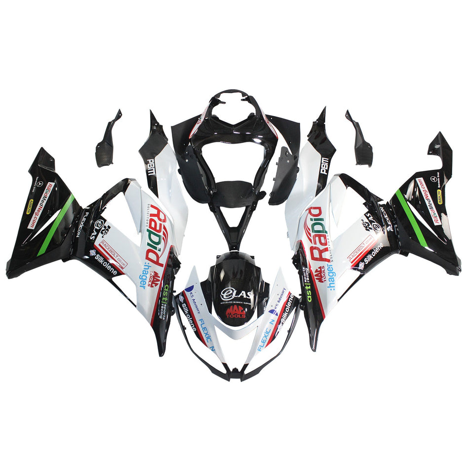 2013-2018 カワサキ ZX6R 636 Amotopart インジェクションフェアリングキット ボディワーク プラスチック ABS #107