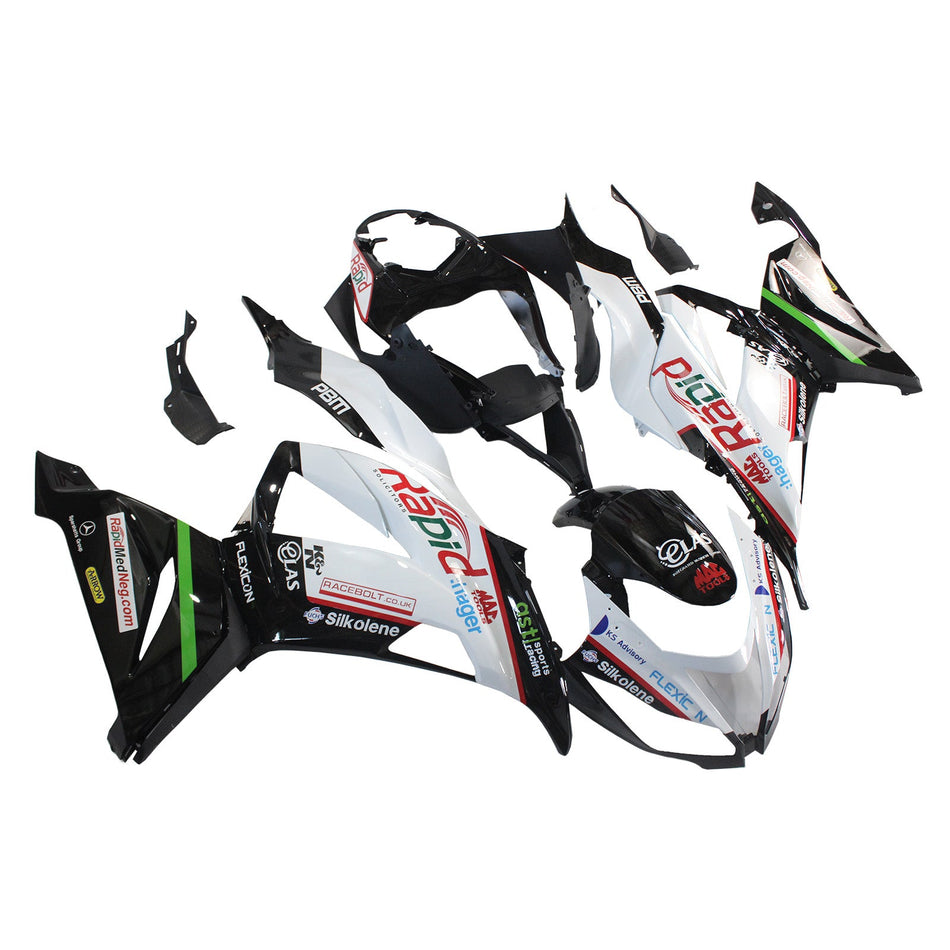 2013-2018 カワサキ ZX6R 636 Amotopart インジェクションフェアリングキット ボディワーク プラスチック ABS #107