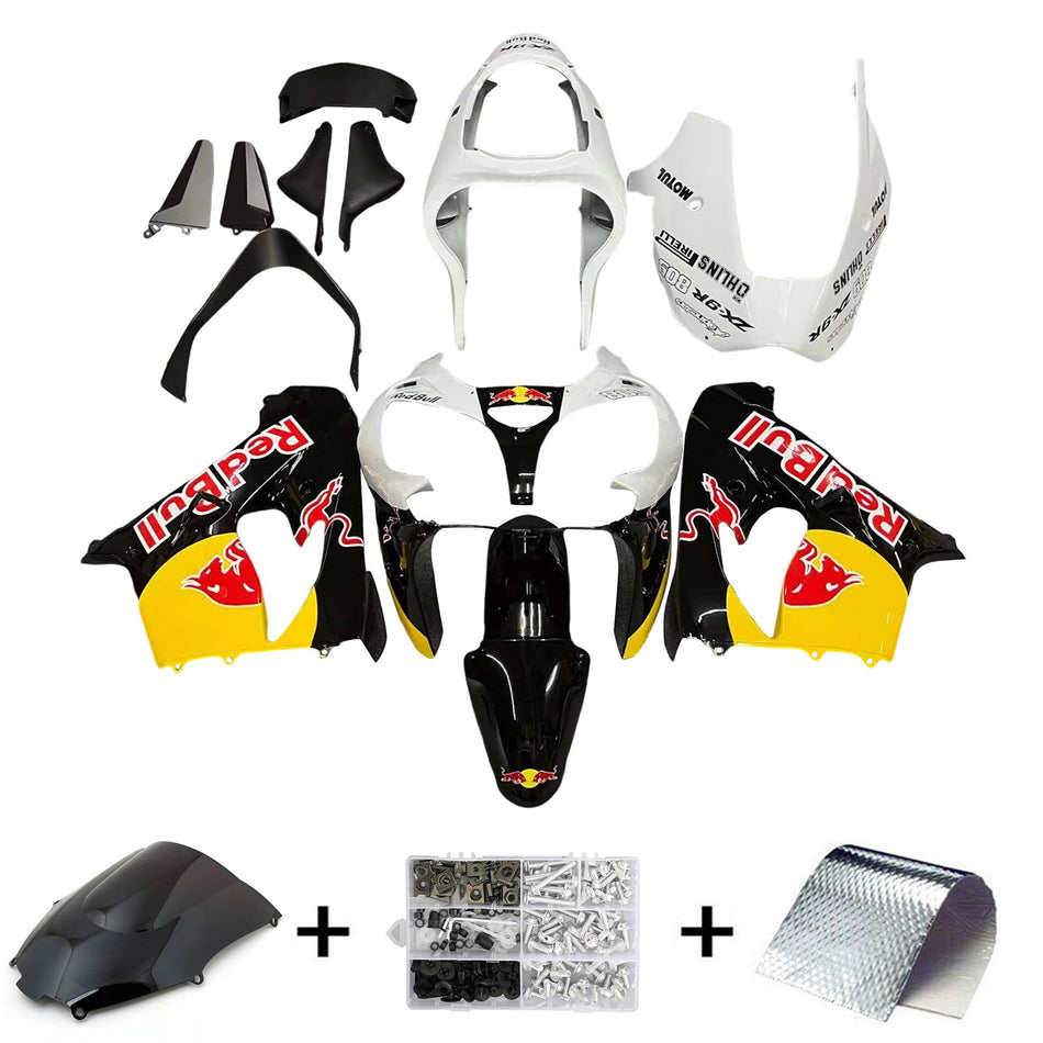 2000-2001 カワサキ ZX9R Amotopart インジェクションフェアリングキット ボディワーク プラスチック ABS #112
