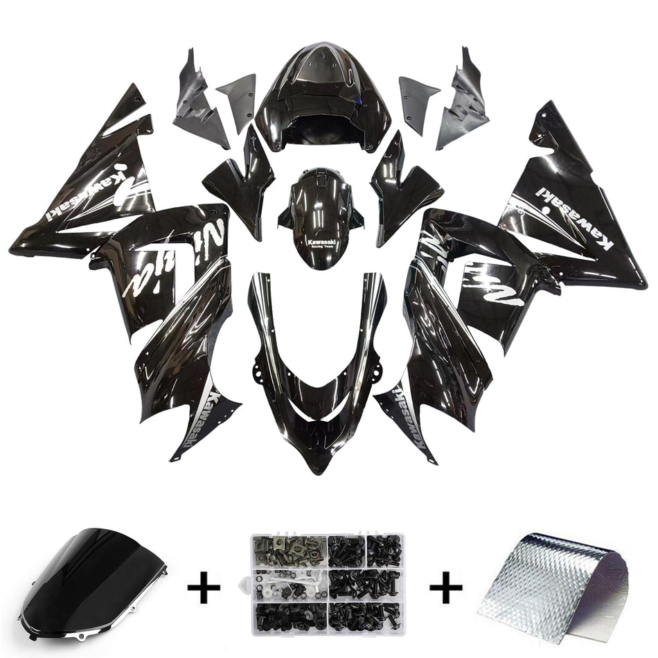 2004-2005 カワサキ ZX10R Amotopart インジェクションフェアリングキット ボディワーク プラスチック ABS #127