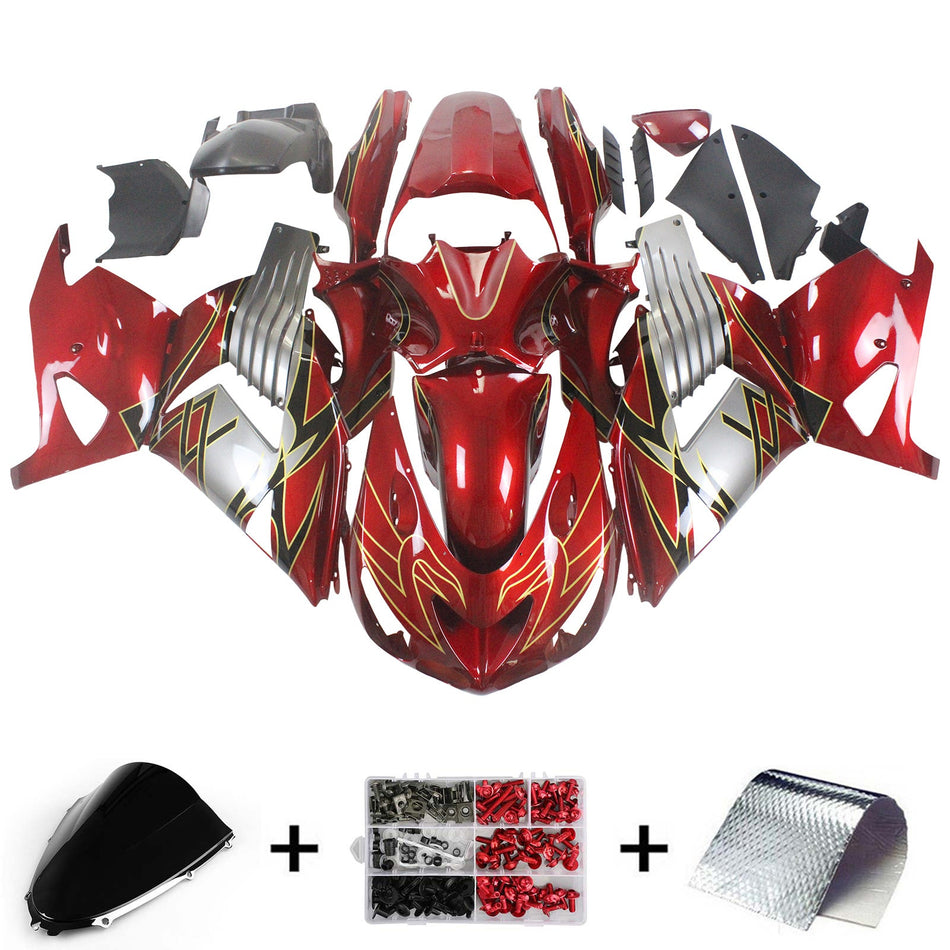 2006-2011 カワサキ ZX14R フェアリングキット ボディワーク プラスチック ABS