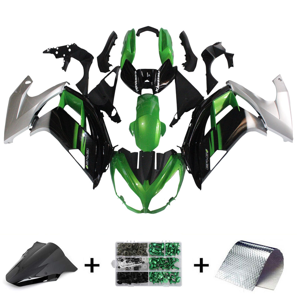 2012-2016 カワサキ ER6F Ninja650 Amotopart インジェクションフェアリングキット ボディワーク プラスチック ABS #124