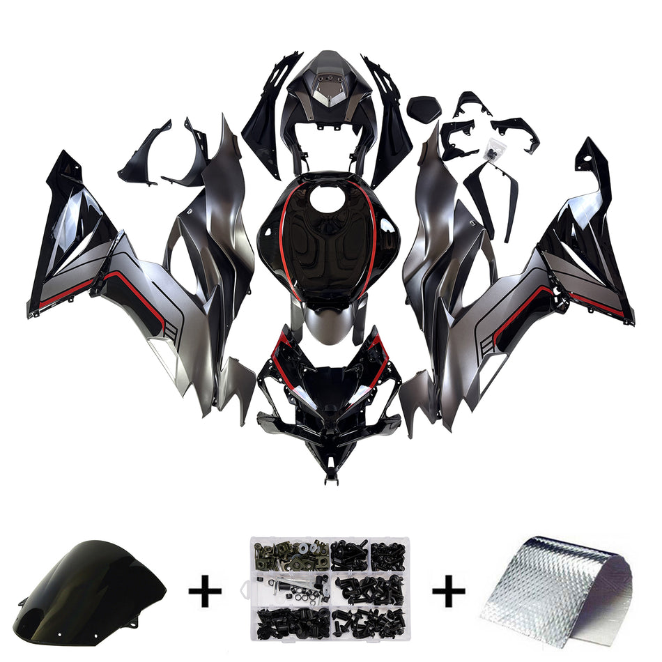 インジェクションフェアリングキット ボディワーク プラスチック ABS カワサキ ZX6R 2019-2023 に適合