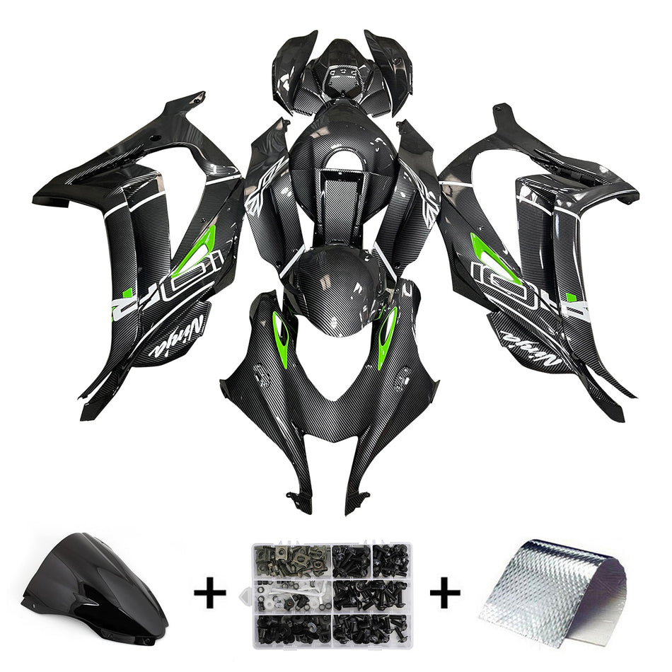 インジェクションフェアリングキット ボディワーク プラスチック ABS カワサキ ZX10R 2016-2020 に適合