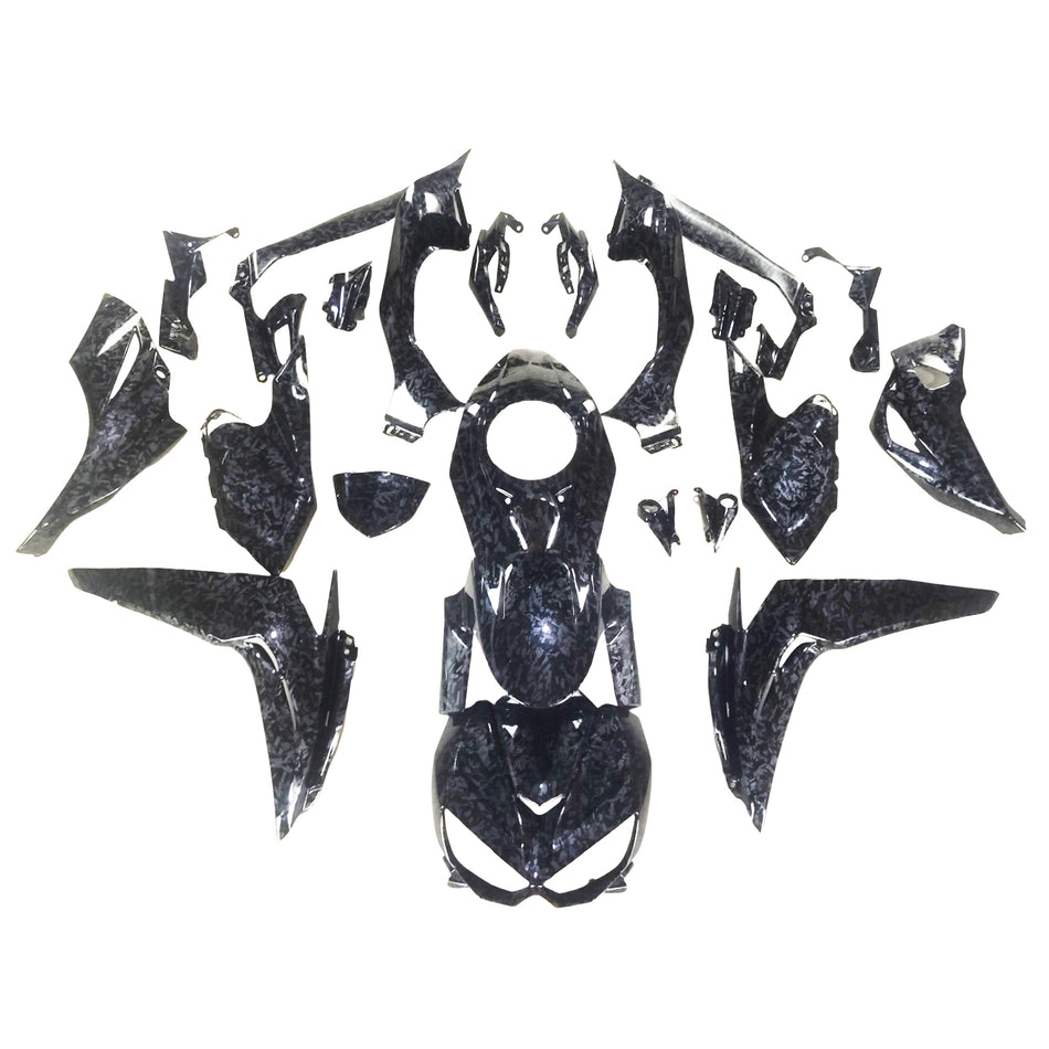 2014-2017 カワサキ Z1000 カーボン調 インジェクションフェアリングキット ボディワーク プラスチック ABS