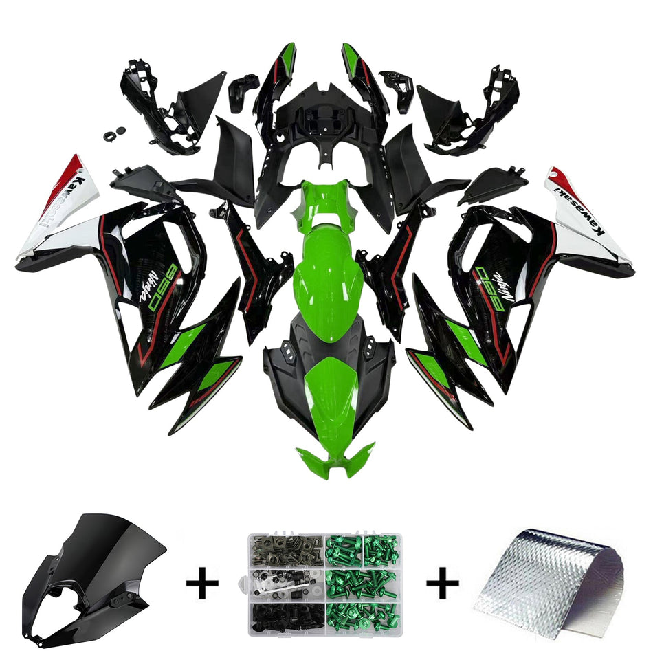 2020-2023 カワサキ ER-6F Ninja650 Amotopart インジェクションフェアリングキット ボディワーク ABS #101