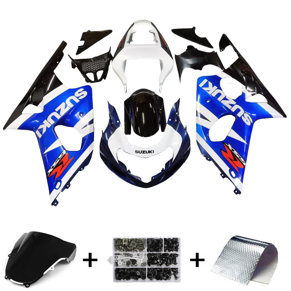 2000-2002 スズキ GSXR 1000 ブルー ホワイト ブラック GSXR レーシング フェアリング ジェネリック
