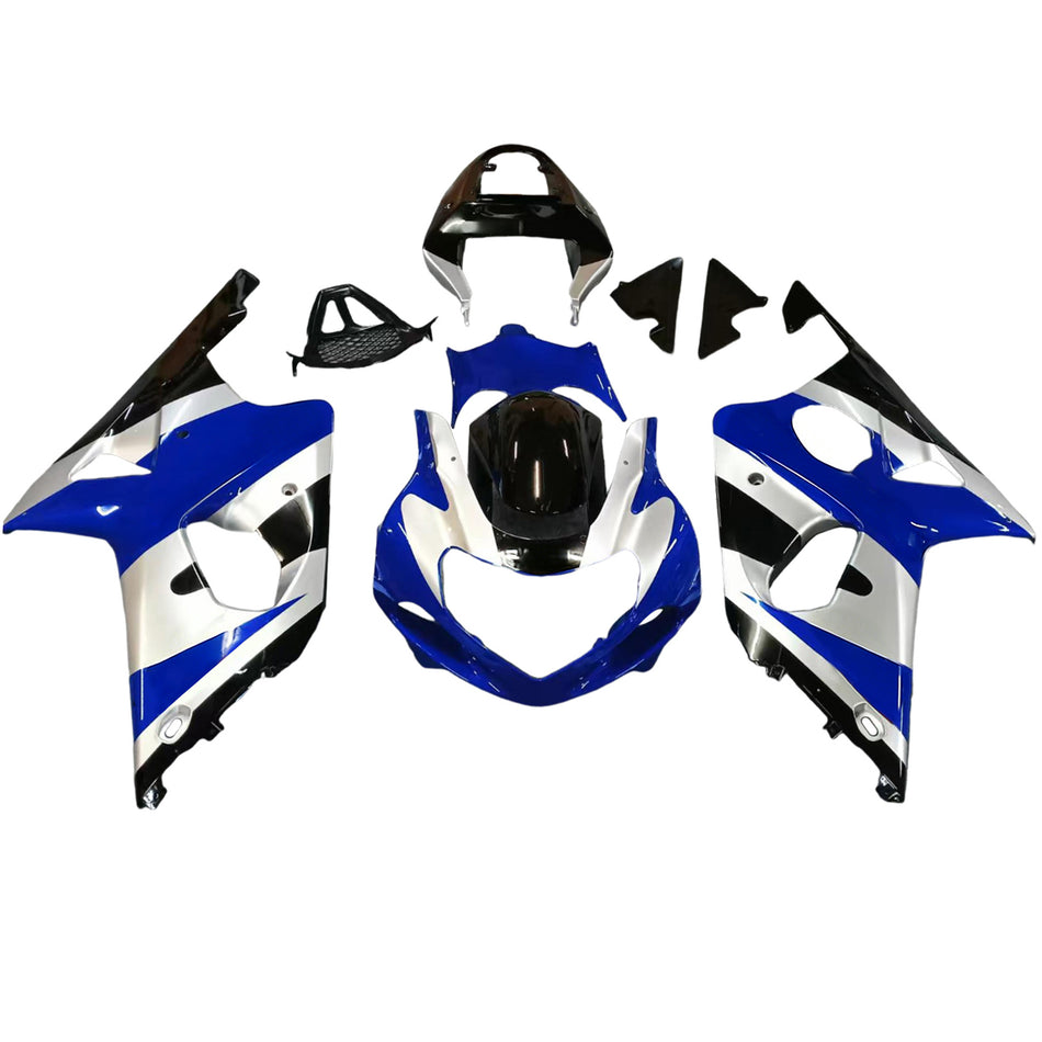 2000-2002 スズキ GSXR 1000 シルバー ブルー ブラック GSXR レーシング フェアリング ジェネリック