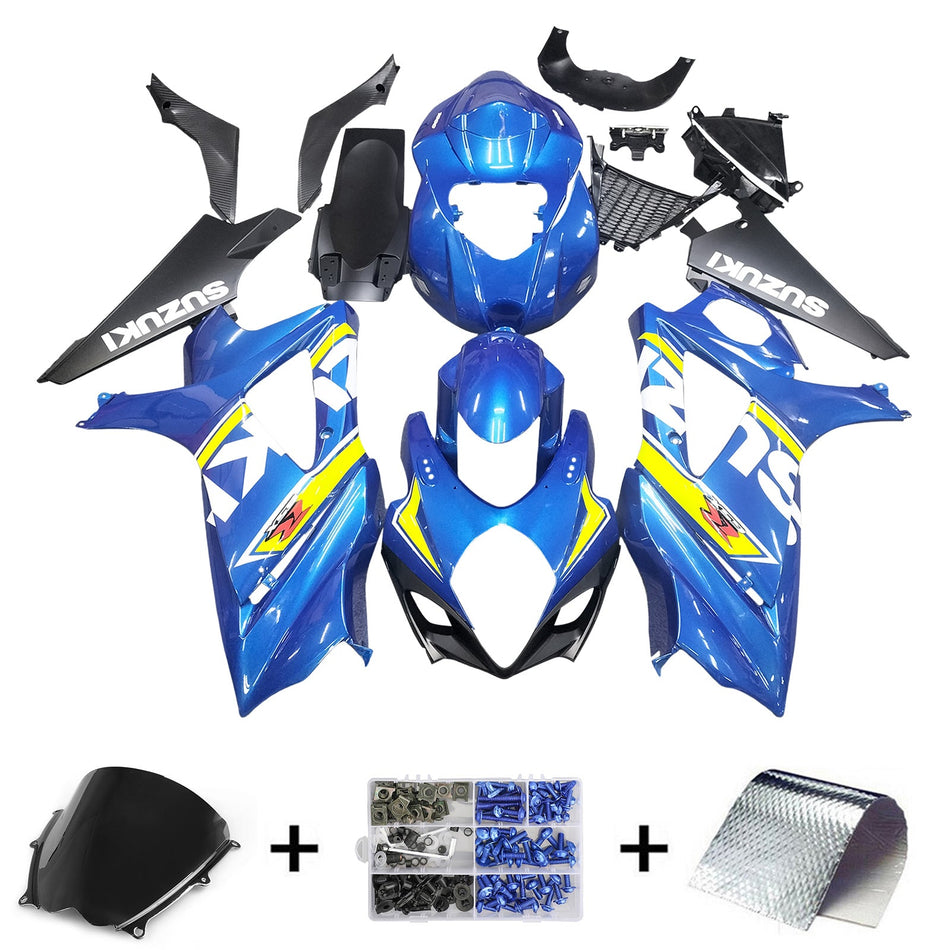 2007-2008 スズキ GSXR1000 K7 Amotopart インジェクションフェアリングキット ボディワーク プラスチック ABS #103