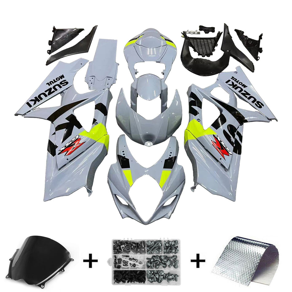 2007-2008 スズキ GSXR1000 K7 Amotopart インジェクションフェアリングキット ボディワーク プラスチック ABS #108