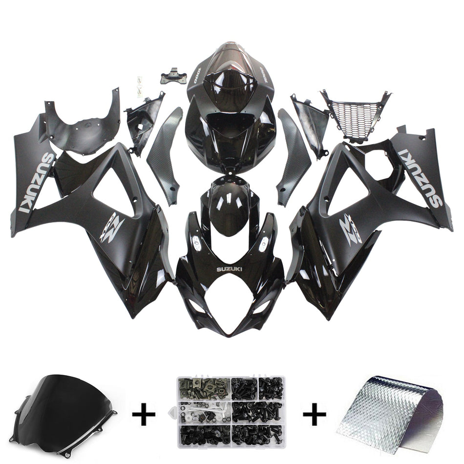 2007-2008 スズキ GSXR1000 K7 Amotopart インジェクションフェアリングキット ボディワーク プラスチック ABS #123