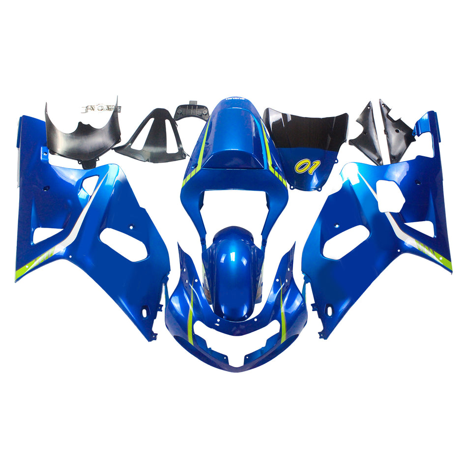 2001-2003 スズキ GSXR750 K1 Amotopart インジェクションフェアリングキット ボディワーク プラスチック ABS #137